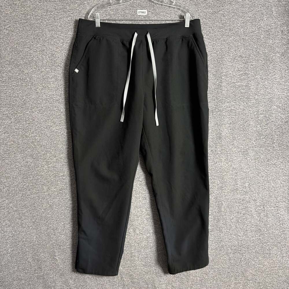 Figs Women’s Size XXL Black Bristol High Waisted Slim Tapered Scrub Pants